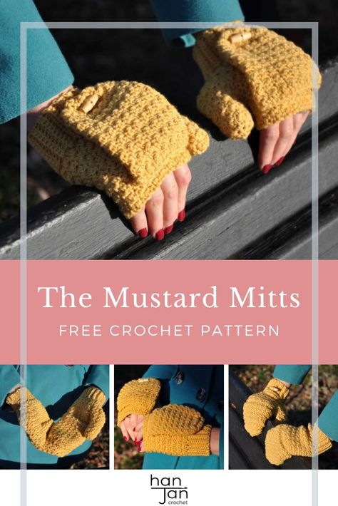 Amigurumi Patterns, Convertible Fingerless Mittens Crochet Free Pattern, Lined Crochet Mittens, Mens Mittens Crochet, Men’s Crochet Mittens, Crochet Fingerless Gloves With Flap, Crochet Mittens With Flap, Crochet Convertible Mittens Pattern, Crochet Flip Top Mittens Pattern Free