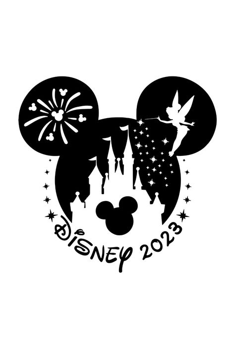 Disney 2023 SVG Arte Do Mickey Mouse, Castle Svg, Disney World Christmas, Family Disney Trip, Disney Trip Shirts, Projets Cricut, Png Cricut, Diy Disney Shirts, Disney Family Vacation