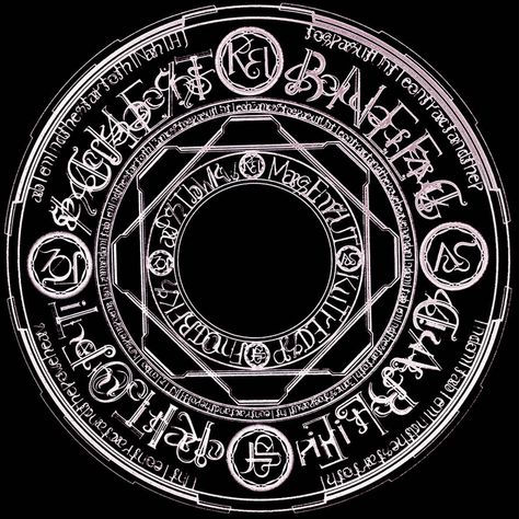 Nanoha magic circle by OvermanXAN on DeviantArt Spell Circle, Magic Circle Crochet, Transmutation Circle, Magia Elemental, Summoning Circle, Magic Ring Crochet, Fire Magic, Magic Squares, Alchemy Symbols