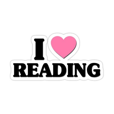 I Heart Pfp Words, I Heart, Easy Eye Drawing, Reading Stickers, Love Profile Picture, I Love To Read, Writing Stuff, Bad Days, Vintage Poster Art