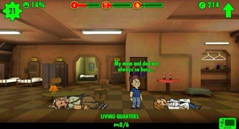 Shelter Game, Fallout Funny, Haha Funny, Fallout Shelter, Fresh Memes, Nerd Stuff, Elder Scrolls, Fallout, Funny Comics