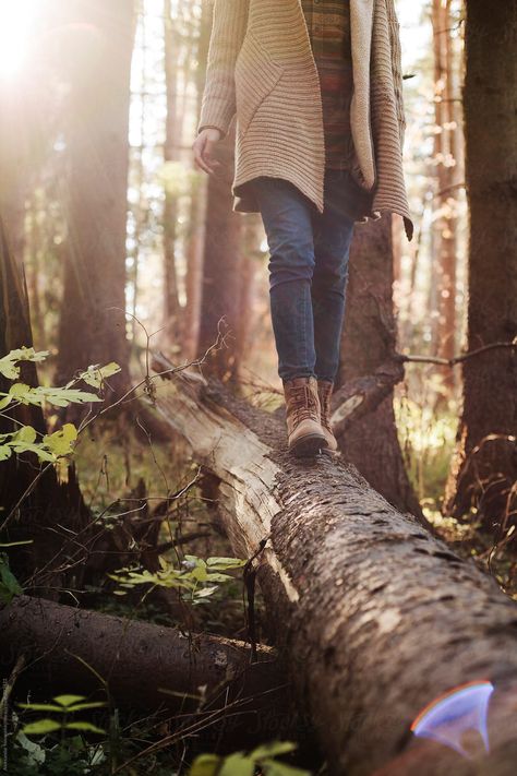 Lifestyle Photography Women, Fallen Tree, Nature Photoshoot, Business Photoshoot, Woman Walking, Woods Photography, Branding Photoshoot Inspiration, Personal Branding Photoshoot, Forest Photos