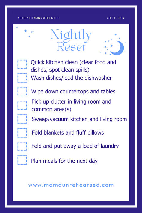 Download this FREE Nightly Reset Checklist and Guide and Join the Waitlist for my Fresh Start: Cleaning and Decluttering Guide! It will have everything you need to simplify your cleaning routine and create peace in your home, including daily, weekly, monthly, quarterly, and yearly checklists designed to fit your lifestyle. A combined chart will simplify your tasks, while the comprehensive cleaning and decluttering guide provides practical strategies for maintaining a tidy home! House Reset Checklist, Reset Checklist, New Home Checklist, Start Cleaning, Todo List, Cleaning Checklist, Cleaning Schedule, Quick Guide, Cleaning Routine