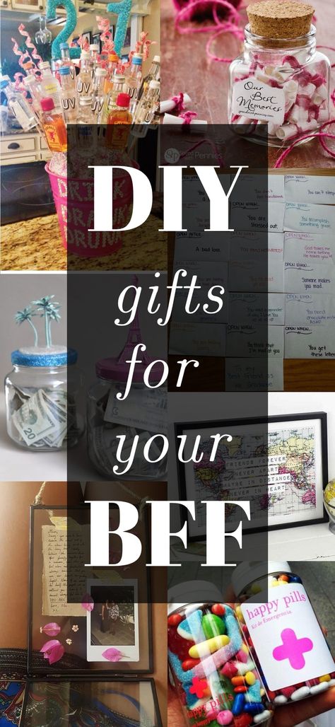 Birthday Diy Ideas For Best Friend, Homemade Gifts To Give Your Best Friend, Sentimental Gifts For Friends Diy, Gifts For Best Friends For Birthday, Perfect Gifts For Best Friend, Diy Birthday Gifts Best Friend, Birthday Crafts For Friends Bff, Diy Best Friends Gifts, Diy Gift For Your Best Friend