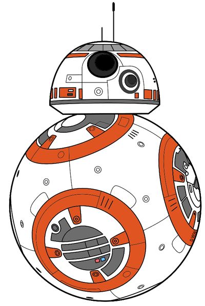 Star Wars: The Force Awakens Clip Art Images | Disney Clip Art Galore Star Wars Clip Art Free, R2d2 Cartoon, R2d2 Illustration, Star Wars Cartoon Drawings, Starwars Clipart, Bb8 Drawing, Star Wars Dibujos, Bb 8 Star Wars, Bb8 Art