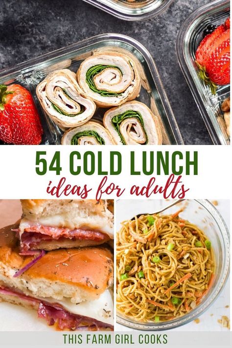 Cold Lunch Ideas For Work, Lunches To Take To Work, Healthy Cold Lunches, Cold Lunch Ideas, No Heat Lunch, Lunch Ideas For Work, Cold Lunch, Healthy Lunches For Work, Quick Lunch Recipes