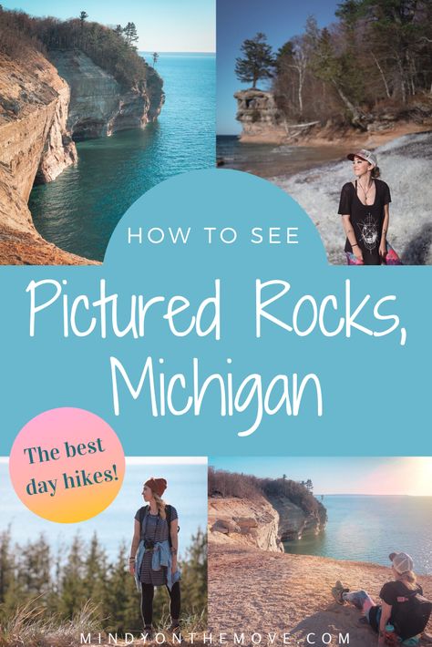 Pictured Rocks Michigan, Munising Michigan, Seward Alaska, Upper Peninsula Michigan, Pictured Rocks, Pictured Rocks National Lakeshore, Michigan Road Trip, Michigan Vacations, Hiking Pictures