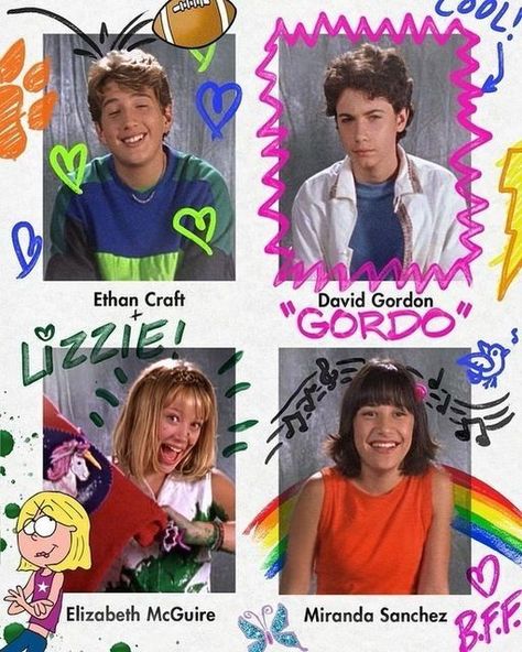 Lizzie Mcguire Aesthetic, Lizzie Mcguire Outfits, Childhood Memories Aesthetic, 2000s Tv Shows, Romcom Movies, Thirty Flirty And Thriving, 20th Birthday Party, Yearbook Pictures, Childhood Memories 90s