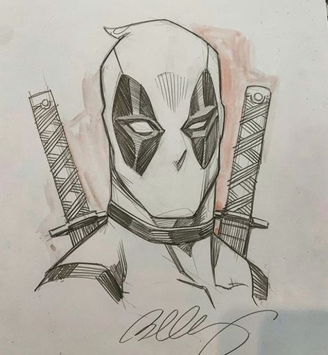 Sketchbook Pages Inspiration, Deadpool Drawing, Marvel Art Drawings, Comic Art Sketch, Deadpool Art, Spiderman Drawing, Spiderman Art Sketch, Comic Book Art Style, Marvel Drawings