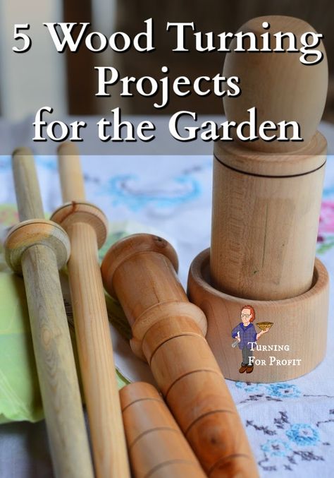 Here are 5 things you can turn for the garden. They make great gifts for any gardener and are a good way to increase your inventory. Beginner Woodturning Projects, Wood Turning Ideas, Woodturning Projects, Wood Turning Lathe, Wood Utensils, Cool Wood Projects, Turning Projects, Wood Projects That Sell, Garden Wood