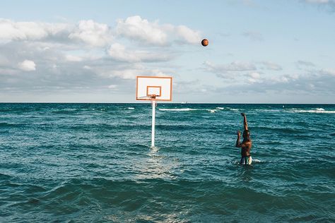 Beach Basketball, Ohio State Basketball, Fiba Basketball, Interactive Art Installation, Fantasy Basketball, Nba Art, Hoop Dreams, Basketball Net, Basketball Season