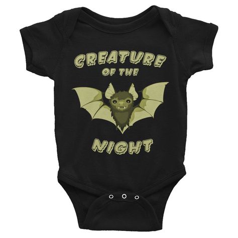 Gothic Baby Clothes, Alternative Baby Clothes, Goth Baby Clothes, Rockabilly Baby, Creature Of The Night, Gothic Baby, Punk Baby, Black Onesie, Goth Baby