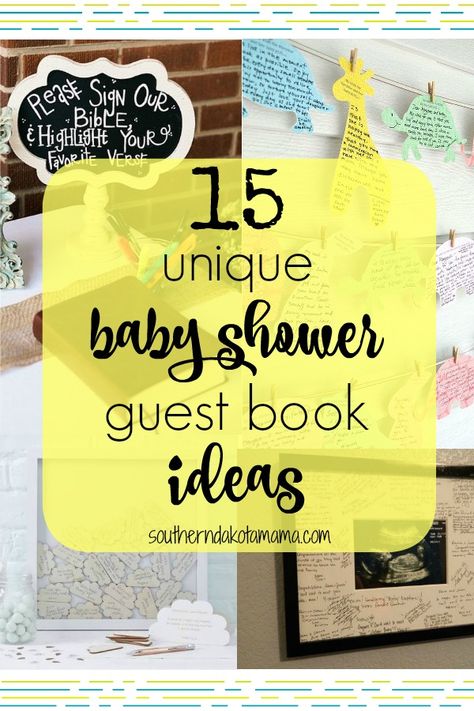 15 unique baby shower guest book ideas that the mom to be will love and cherish forever! Baby Shower Guest Book Ideas, Shower Guest Book Ideas, Baby Shower Gifts For Guests, Baby Guest Book, Guest Book Ideas, Motherhood Lifestyle, Baby Shower Guest Book, Baby Shower Guest, Blessed Life