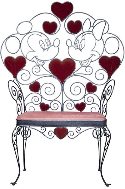 Disney, Minnie Mouse, Furniture, Mickey Mouse, Minnie Mouse Kitchen, Disney Furniture, Bench