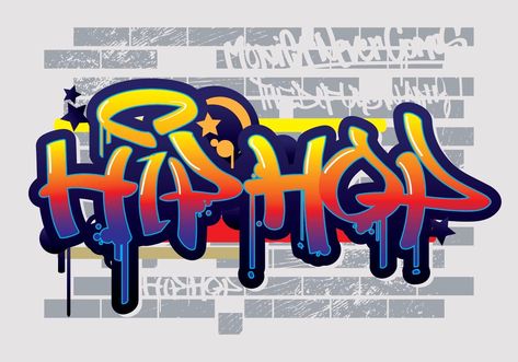 Hip Hop Graffiti Text Vector Croquis, Hip Hop Art Graffiti, Hip Hop Font, Hiphop Graffiti, Hip Hop Logo, Graffiti Clothing, Letras Tattoo, Arte Do Hip Hop, Graffiti Text