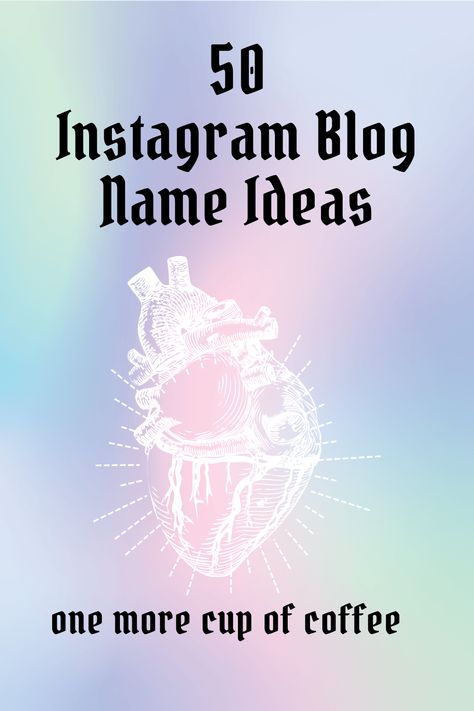 n this list of Instagram blog name ideas, we’re considering the different angles that you can take when deciding what to call your blog. Profile Names Ideas Instagram, Instagram Profile Names Ideas, Instagram Handle Ideas, Instagram Handle Names Ideas, Profile Names Ideas, Telegram Channel Name Ideas, Instagram Highlight Names, Best Instagram Names, Instagram Name Ideas