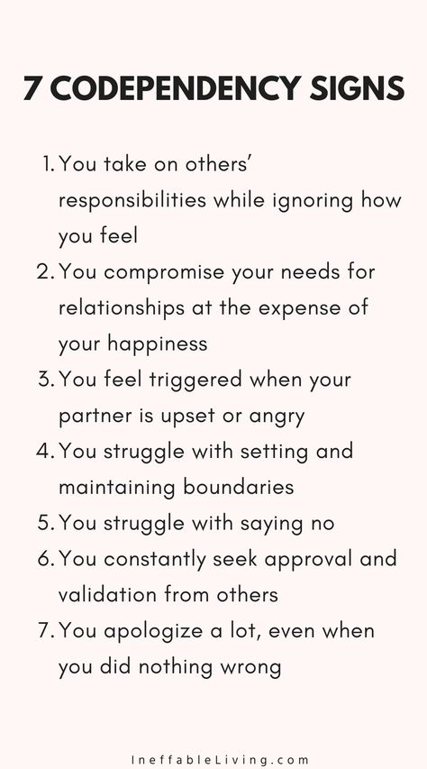 What Causes Codependency? Top 6 Reasons You May Be Codependent Codependency Signs, Codependent Parents, Codependency Healing, Codependency Worksheets, Codependency Quotes, Overcoming Codependency, Dbt Therapy, Boundaries Quotes, Codependency Recovery