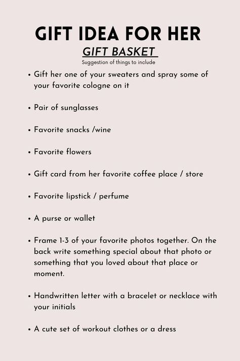 Gift Ideas Girlfriend Christmas, 4 Month Gifts For Girlfriend, Gifts To Get My Girlfriend, Birthday Gift For My Girlfriend, Girlfriend Gift Box Ideas, What To Give Your Girlfriend Gift, Best Gifts For Girlfriend Ideas, Gifts For Ur Girlfriend, Birthday Box For Girlfriend