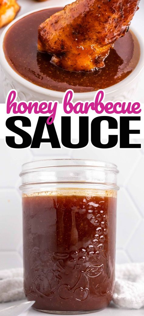 Honey Barbeque Sauce, Homemade Honey Bbq Sauce, Honey Bbq Sauce Recipe, Easy Homemade Bbq Sauce, Easy Bbq Sauce, Bbq Sauce Homemade Easy, Honey Barbecue Sauce, Homemade Bbq Sauce Recipe, Sweet Bbq Sauce