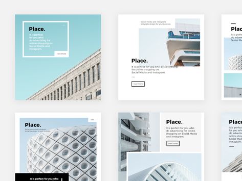 Instagram Design Layout, Insta Layout, Logo Design Tutorial, Instagram Banner, Real Estates Design, Portfolio Design Layout, Instagram Template Design, Instagram Layout, Banner Template Design