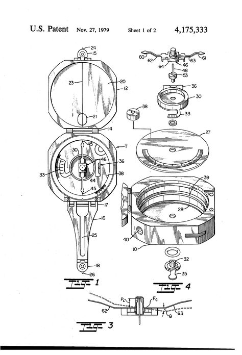 Patent US4175333 - Magnetic compass #patent #patentdrawing #drawing #compass #invention #duenorth Coding For Kids, Magnetic Compass Drawing, Compass Drawing, Magnetic Compass, Vertical Angles, Tilt Angle, Patent Drawing, The Compass, Gray Aesthetic