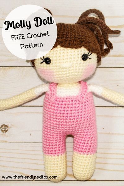 Amigurumi Free Pattern Beginner Doll, Amigurumi Patterns, Crochet Doll For Beginners, Beginner Crochet Doll Patterns, Crochet Free Doll Patterns, Free Crochet Doll Patterns Easy, Rag Doll Amigurumi, Amigurumi Free Doll Pattern, Crochet Rag Dolls Free Pattern