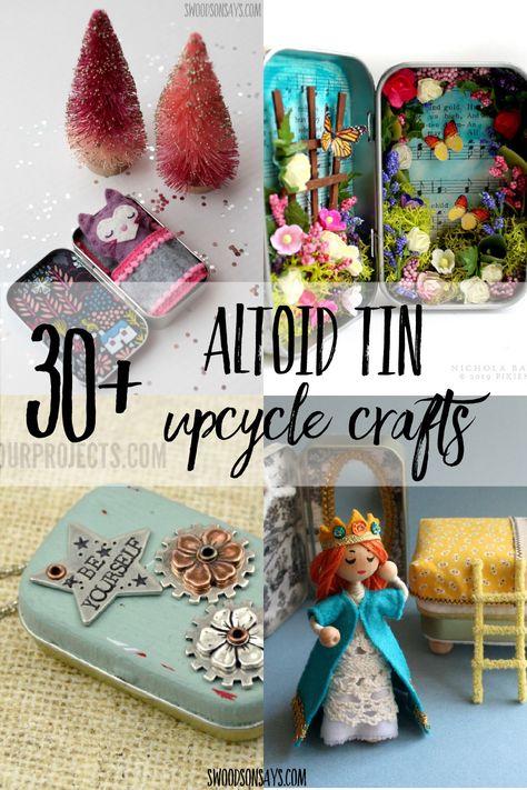 Upcycling, Altoid Tin Art, Old Key Crafts, Upcycle Toys, Recycled Fabric Art, Mint Tin Crafts, Tin Crafts, Upcycle Crafts, Key Crafts