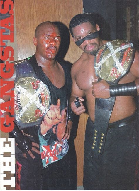 Mustafa and New Jack - The Gangstas ECW Tumblr, Ecw Wrestling, Wwf Superstars, Wrestling Gear, Wrestling Team, Wwe Pictures, Wrestling Posters, New Jack, Ric Flair