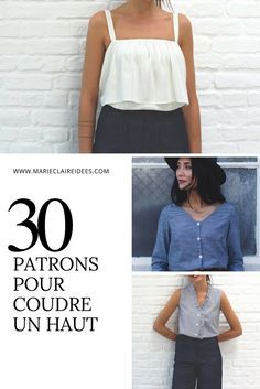 Patrons pour coudre un haut / sewing patterns Robe Diy, Sewing Top, Sewing Patterns Free Women, Couture Top, Sewing Dress, Sewing Clothes Women, Bohemian Mode, Diy Vetement, Trendy Sewing