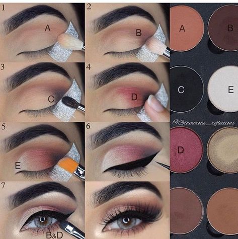 Step by step pictorial makeup look using lotusluxe eyeshadows by @glamorous_reflections #makeuplooksstepbystep Pictorial Makeup, Mekap Mata, Makeup Pictorial, Smink Inspiration, Makeup 101, Makeup Tutorial Eyeliner, Makeup Idea, Makijaż Smokey Eye, Hooded Eye Makeup