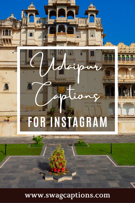 Looking for some beautiful quotes about Udaipur? Look no further! These captivating quotes are perfect for adding a touch of elegance to your Instagram posts. Soak up the beauty and magic of Udaipur with these words of wisdom. #udaipurcaptions #udaipurquotes #udaipur #rajasthan #jaipur #jodhpur #india #rajputana #udaipurdiaries #rajasthani #jaisalmer #udaipurblog #bikaner #rajput #mumbai #instagram #baisa #photography #banna #udaipurcity #udaipurtimes #instagood #love #rajasthantourism #delhi Udaipur Travel Quotes, Rajasthan Quotes Beautiful, Caption For Rajasthani Look, Captions For Udaipur Pics, Caption For Palace Pictures, Udaipur Instagram Story Ideas, Jaisalmer Captions For Instagram, Caption For Udaipur Trip, Caption For Rajasthan Pictures