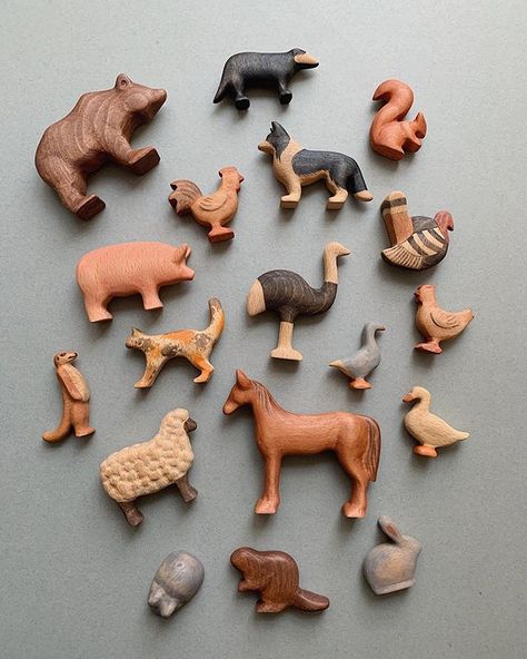 Look whats coming this weekend to my online shop!!   #woodenanimals Wooden Toys Diy, Wooden Animal Toys, Wooden Toys Design, Fox Crafts, Sustainable Toys, Wood Animal, Natural Toys, Wood Carving Art, Wooden Animals