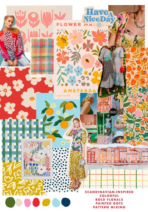 Patterns 2023 Trend, Pattern Design Trends 2023, Moodboard Ideas Fashion, Spring 2023 Mood Board, Summer Mood Board Fashion Inspiration, Prints 2023 Trends, Trends Prints Spring 2024, Print And Pattern Trends 2023, 2024 Spring Summer Fashion Print Trends