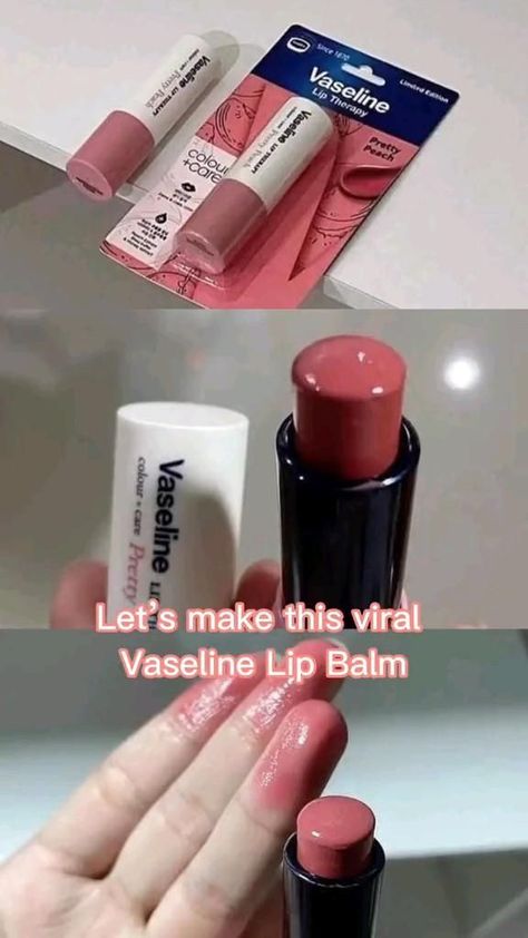 Diy viral Vaseline lip balm💄💋 Natural Cosmetics, Vaseline Lip Balm, Lip Balm At Home, Vaseline Lip, Remove Unwanted Hair, Unwanted Hair, Vaseline, Esthetician, A Face