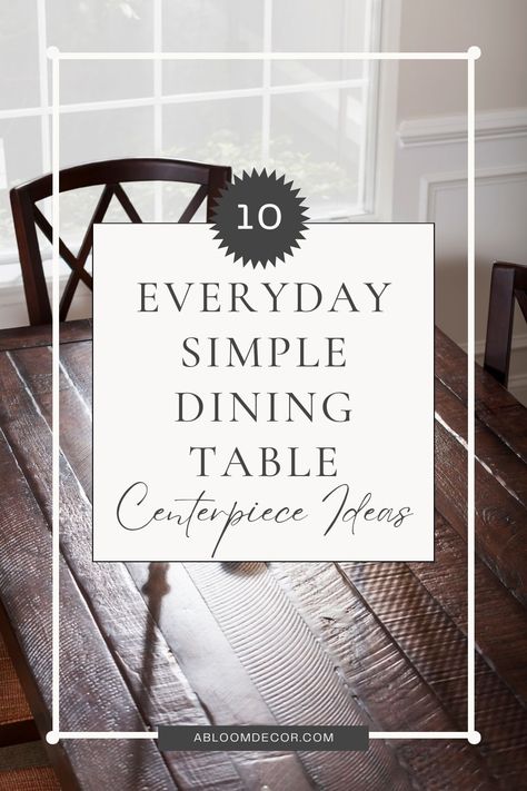 Add a touch of magic to your dining room! 🌟 Explore my 10 Everyday Simple Dining Table Centerpiece Ideas that will transform your dining experience in the most delightful way! 😊 Simple, yet stunning, these centerpiece ideas are just a click away 📌 Read my blog post! Long Table Everyday Centerpieces, Small Dining Room Large Table, Centerpiece For Formal Dining Room Table, Long Low Centerpieces Dining Room, Everyday Dining Table Centerpieces, Center Of Dining Table Decor, Center Piece For Dinning Room Table, Dining Table Centerpiece Everyday Modern Formal, Dining Table Centerpiece Minimalist