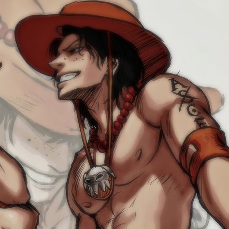 Croquis, Ace Fan Art One Piece, Hot Ace One Piece, Ace Hot One Piece, One Piece Men Fanart, One Piece Men Icons, Ace Pfps One Piece, Ace One Piece Hot, Ace Profile Picture