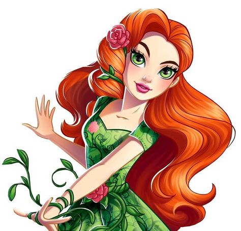 Poison Ivy. Basic. HD Profile art Dc Poison Ivy, Super Hero High, Poison Ivy Dc Comics, Superhero Toys, Gotham Girls, Dc Super Hero Girls, Arte Dc Comics, Hero Girl, Girl Superhero