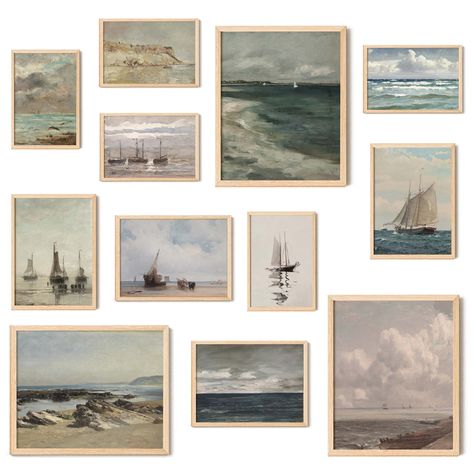 PRICES MAY VARY. Breathtaking Coastal Wall Decor Collection: Embark on a serene journey with our French Coastal Decor ensemble, a meticulously curated selection that captures the essence of the sea. This collection features an exquisite array of Beach Scene Wall Art and Seascape Art Prints, designed to bring the tranquil beauty of the coast into your home. Set Includes: Dive into the charm of the seaside with our diverse offering, which includes 3 pcs 8x10 inch, 4 pcs 5x7 inch, 5 pcs 4x6 inch An Coastal Wall Art Bedroom, East Coast Decor, Classic Coastal Decor, French Coastal Decor, Vintage Coastal Decor, Vintage Nautical Decor, French Coastal, Coastal Vintage, Sailboat Decor