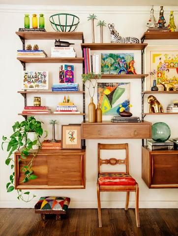 Diy Casa, Book Tour, Maximalist Decor, Wall Unit, Home Office Furniture, Interior Design Styles, Decor Room, 인테리어 디자인, Bohemian Decor