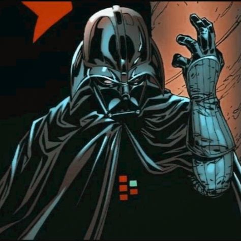 Anakin Skywalker Comic Pfp, Darth Vader Comic Pfp, Darth Vader Pfps, Anakin Comic Icons, Darth Vader Comic Art, Star Wars Comics Icons, Darth Vader Profile Picture, Vader Comic Art, Star Wars Comic Icons