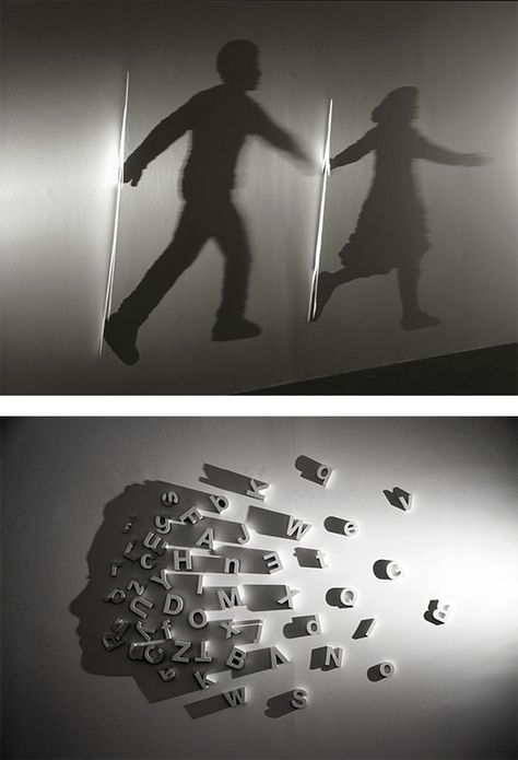 Amazing Light & Shadow Art by Kumi Yamashita | Inspiration Grid | Design Inspiration Art With Shadows, Light Art Design, Shadow Projection, Kumi Yamashita, Shadows Art, Shadow Design, Shadow Shadow, Typography Photography, Instalation Art