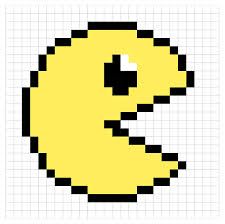 Easy Pixel Art Anime, Pixel Art Pattern Ideas, Pixel Art Cute Easy, Pixel Art Petit, Cute Pixel Art Easy, Yellow Pixel Art, Pixel Art Game Character, Cute Pixel Drawing, Pacman Pixel