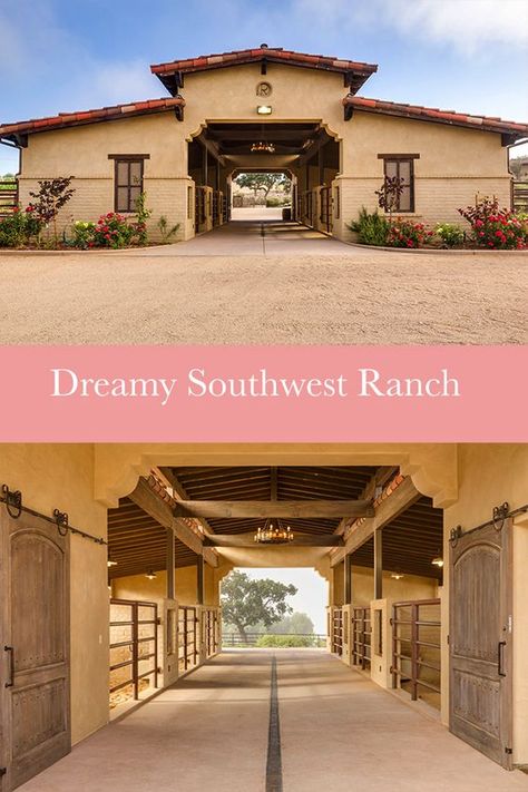 Stable Architecture, Horse Barn Ideas, Southwestern Ranch, Horse Barn Ideas Stables, Stable Ideas, Barn Plan, Ranch Ideas, Horse Barn Designs, Horse Barn Plans
