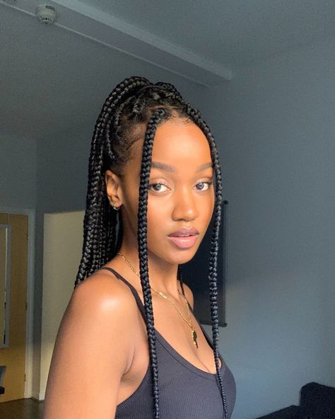 Romantic Waves, Cute Box Braids, Braid Inspiration, Big Box Braids Hairstyles, Jumbo Box Braids, Long Box Braids, Box Braids Hairstyles For Black Women, Cute Box Braids Hairstyles, Braids Hairstyles Pictures