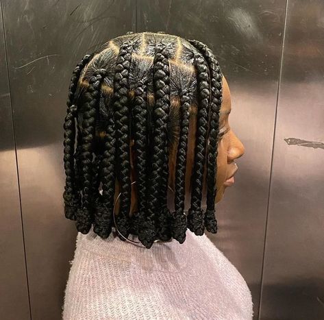 41 Large Knotless Braids Styles To Try for That Chic Look Braided For Black Women, Trending Braids Hairstyles, Large Knotless Braids, Large Knotless, Hairstyles For Ladies, Short Box Braids Hairstyles, Quick Natural Hair Styles, Extension Hair, Short Box Braids
