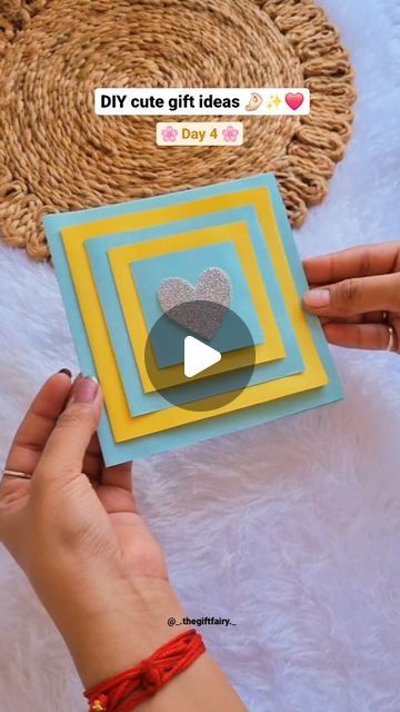 The Gift Fairy on Instagram: "Cute and Easy DIY birthday card🌷  "Crafting my heart out and loving every minute of it 💕"  Share this with your friends/family and follow for more such cute and easy DIY gift ideas 💌✨️  [DIY cards, DIY craft]  Shop personalized handmade gifts from @_.thegiftfairy._ 🪄  #thegiftfairy #diycrafts #mothersday #mothersdayspecial #cutecards #tutorial #diytutorial #giftingideas #personalisedgifts #handmadegifts #viral #viralreels #trendingreels #resinartwork #reels #entrepreneur #entrepreneurship #smallbusiness #smallbusinessowner #smallbusinesssupport #trending #explorepage #mumbai #navimumbai #panvel" Birthday Cards Diy For Best Friend Cute Ideas, Cards For Birthday Handmade Easy, Easy Diy Gifts For Best Friends Birthday, Handmade Bday Card Ideas, Thank You Photo Cards, Diy Certificate Ideas, Gift Card Handmade, Handmade Card With Photo, Brother Birthday Cards Handmade