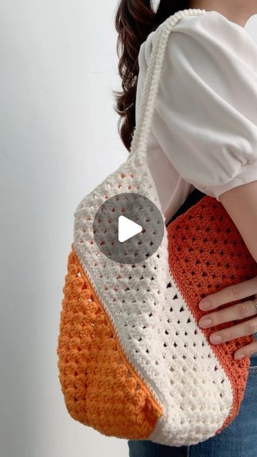 K.Katee on Instagram: "I made you look 🥰 Crochet my granny bag @chau.crochet #crochet #crochetaddict #crochetbag" Crochet Squares, Handbag Sewing, My Granny, Handbag Sewing Patterns, Knitting Basics, Meghan Trainor, 1k Views, August 1, Crochet Bag