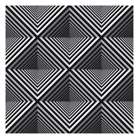 four hollow pyramids Concentric Design, Opt Art, Optical Illusion Quilts, Illusion Drawings, Art Optical, Optical Art, Optical Illusions Art, Black And White Pattern, Art Idea