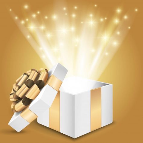 Gift box with shining light.  illustrati... | Premium Vector #Freepik #vector #christmas #ribbon #birthday #gift Box Noel, Christmas Present Bags, Lucky Box, Light Illustration, Prize Box, Surprise Box Gift, Happy New Year Banner, Light Icon, Red Gift Box