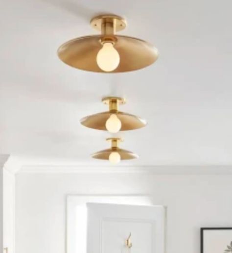 The Designer-Approved Lighting Trends You're Going to Be Obsessed with in 2022 | Apartment Therapy Flush Mounts In Hallway, Alsace, Kitchen Island Flush Mount Lighting, Entryway Flush Mount Lighting, Industrial Flush Mount Light, Mid Century Outdoor Lighting, Mcm Light Fixture, Gold Flush Mount Light, Entry Way Light Fixtures